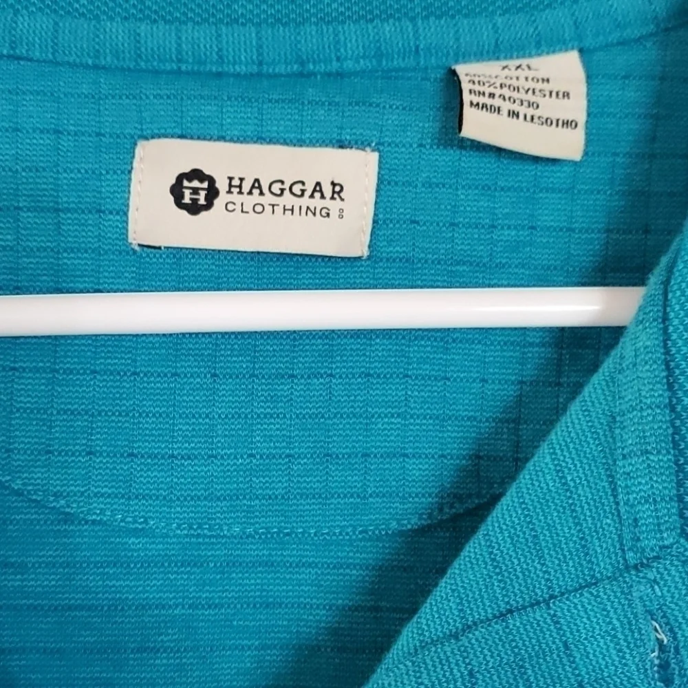 Haggard mens polo shirt size XXL blue